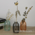 ribbed modern small mini glass crystal vases